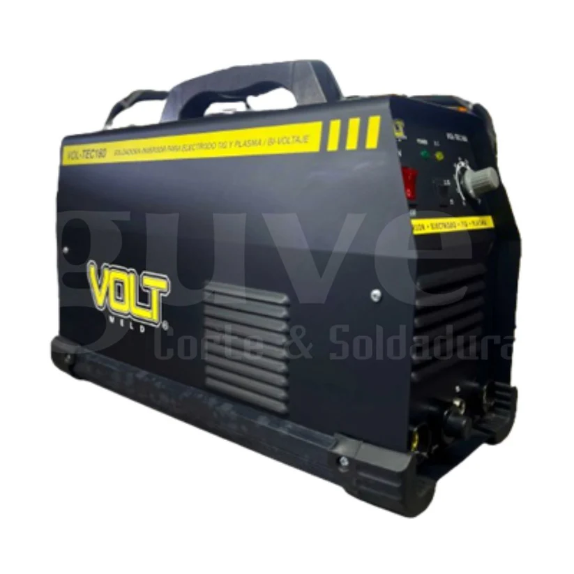 Soldadora inversor VOL-TEC160 Electrodo Tig HF y Plasma Bi-Voltaje