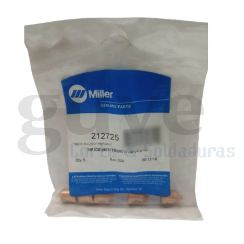 TIP ICE (80T/TM/CX) (100T/TM) 40AMP. MILLER 212725