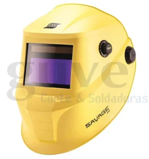Careta Electrónica ESAB SAVAGE A40 AMARILLA