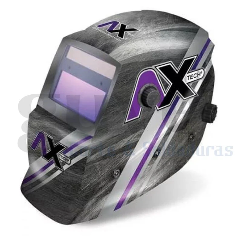 Careta electrónica AXTECH AXT-CEMETAL